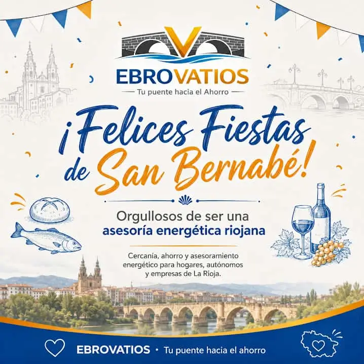 ¡Felices fiestas de San Bernabé de parte de EBROVATIOS! 🍷✨ fiestas san bernabe